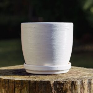 Doniczka z podstawką 15 cm - "Glina z Podlasia"